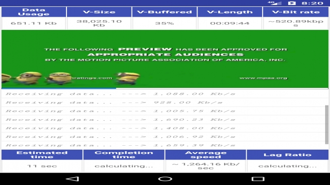 Network monitor (VideoStreaming)