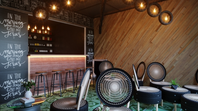 Cafe lốp xe