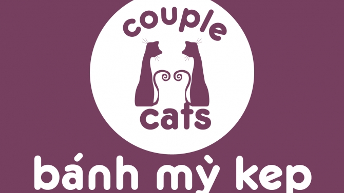 Thiết kế bộ nhận diện thương hiệu cho B&aacute;nh mỳ kẹp Couplecats