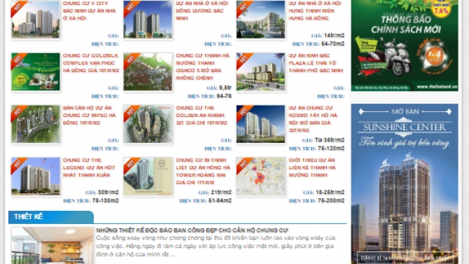 Website s&agrave;n giao dịch BĐS Hải H&agrave;