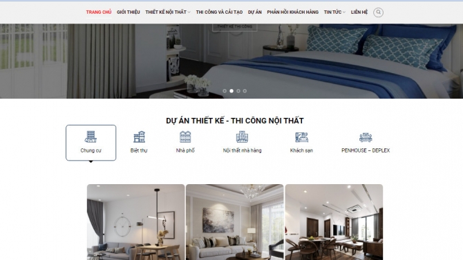 website nội thất