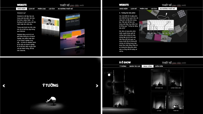 Thiết kế Powerpoint tr&igrave;nh b&agrave;y &yacute; tưởng dự &aacute;n web