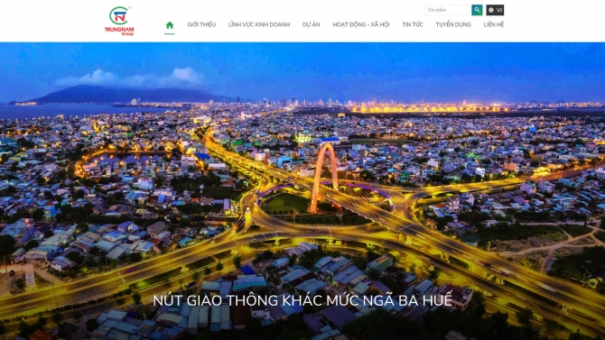 Thiết kế website Trung Nam Group