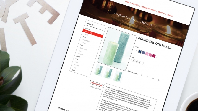 Ctus Candle Web landingpage
