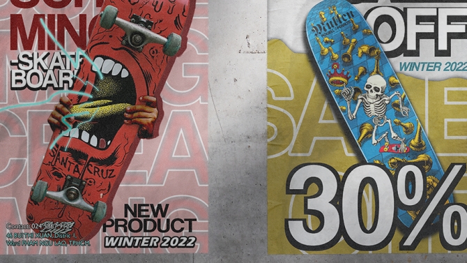 HOMIES SKATEBOARD - Poster