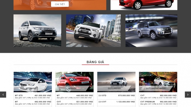 Thiết kế web showroom oto