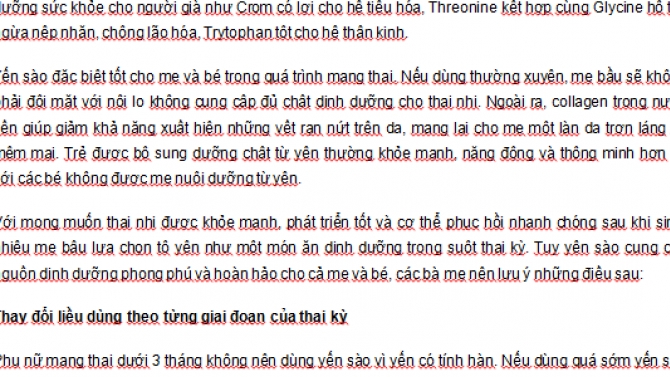 Copy Writer for Tam Yen, VPNT