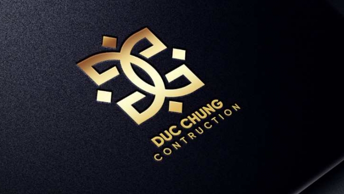 Dự &aacute;n logo DUC CHUNG CONTRUCTION