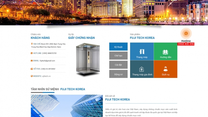 Thiết kế website fujitech
