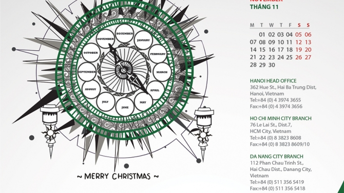 Calendar 2016