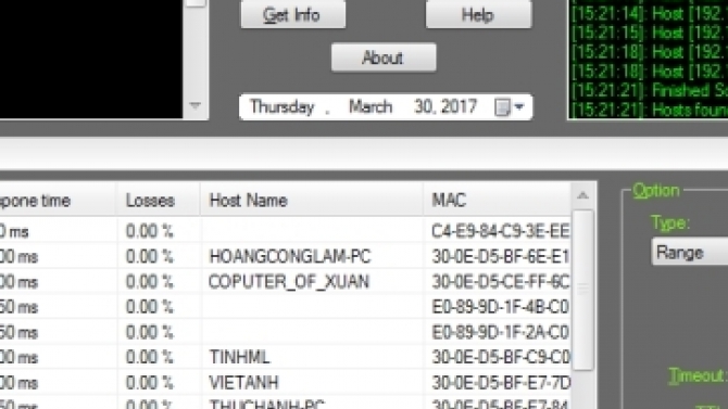 code quản trị mạng