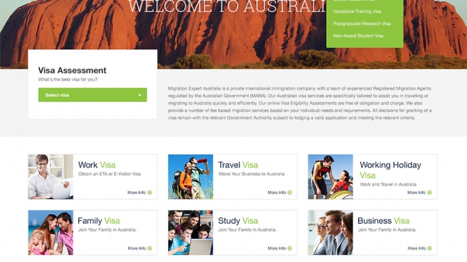 Cut HTML/CSS cho dự &aacute;n cung cấp Visa của AU/CA/UK/US