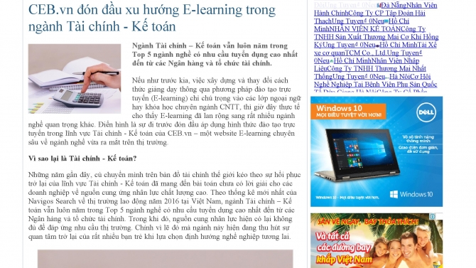 B&agrave;i PR cho CEB.vn tr&ecirc;n b&aacute;o NCĐT