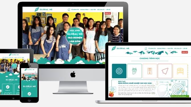 Thiết kế v&agrave; X&acirc;y dựng Website Gi&aacute;o dục GlobalMe