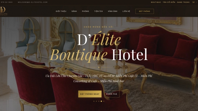 Dự &aacute;n website & đặt ph&ograve;ng kh&aacute;ch sạn