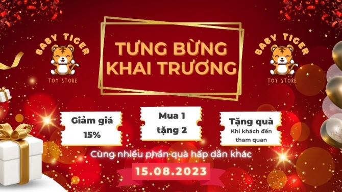 Băng r&ocirc;n khai trương cửa h&agrave;ng