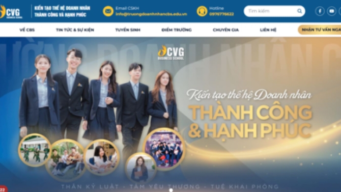Thiết kế website Trường doanh nh&acirc;n