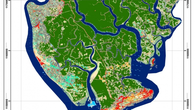 Theo d&otilde;i biến động sử dụng đất tại Huyện Cần Giờ