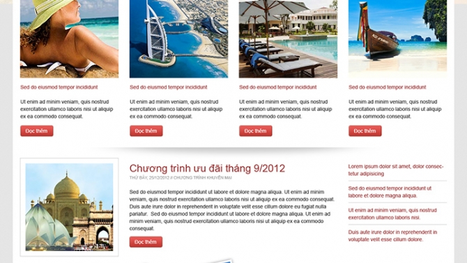 Website Indochina Thanglong Tourist & Trade