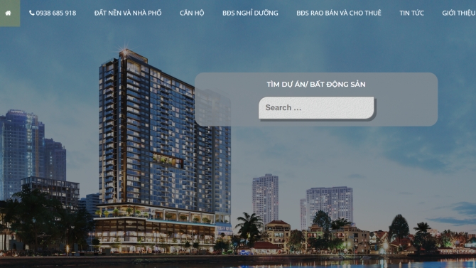 Thiết kế web c&aacute; nh&acirc;n b&aacute;n BĐS