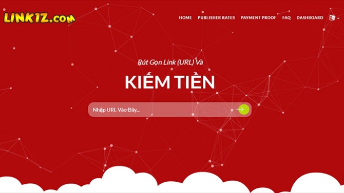 Thiết kế website r&uacute;t gọn link kiếm tiền link1z.com