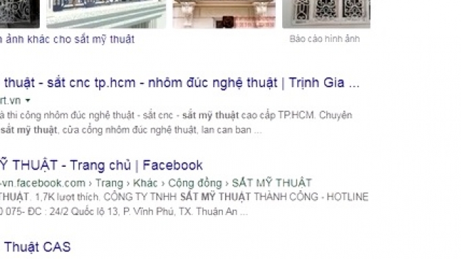 Kết quả SEO web Trịnh Gia Art