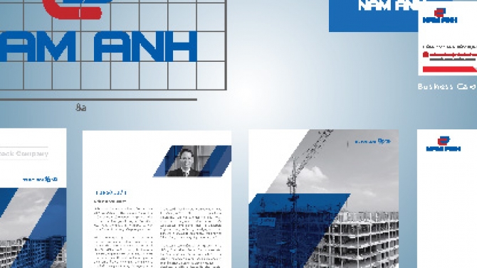 Bộ nhận diện x&acirc;y dựng Nam Anh