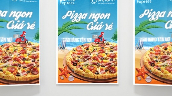 Thiết kế poster Pizza Express
