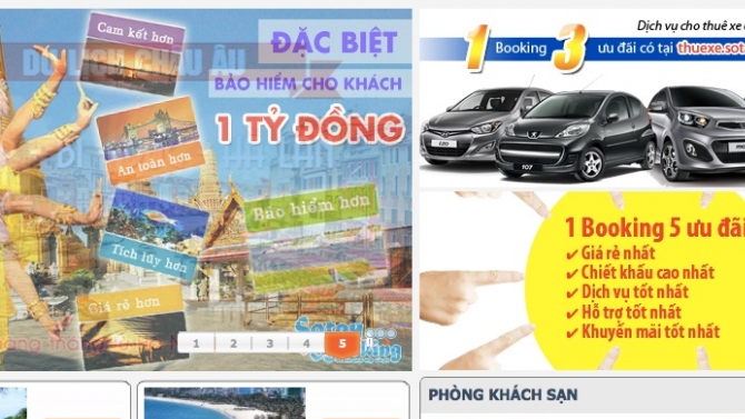 Thiết kế website Sổ tay booking