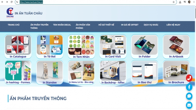 Website Tuan Chau printting