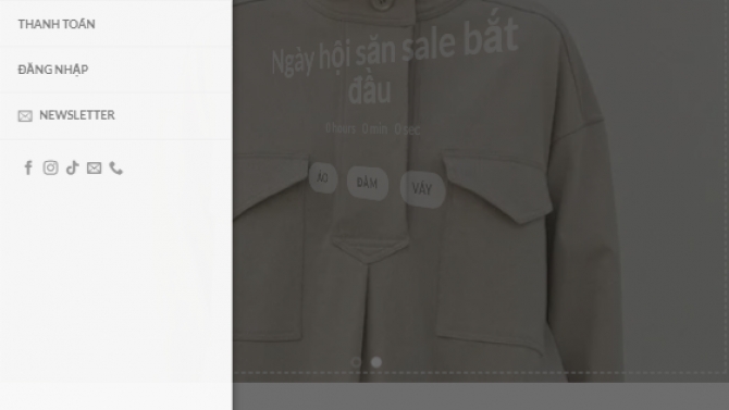 Dự &aacute;n Shop thời trang Elain