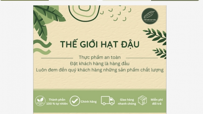 Thiết k&ecirc; trang shopee "Thegioihatdau"