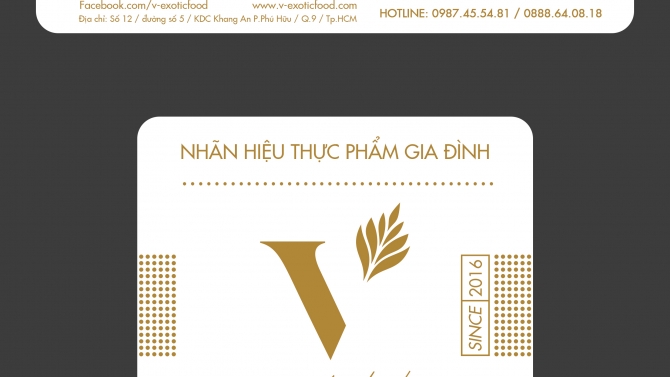 [V-EXOTIC FOOD] LABEL & VOUCHER