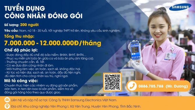 [Personal Project] Poster tuyển dụng cho Samsung