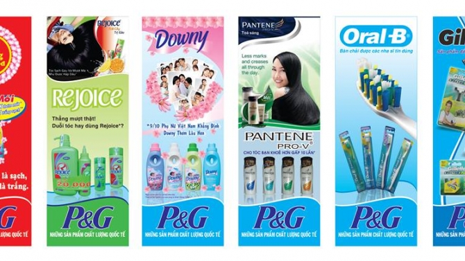 P&G - Bộ poster quảng c&aacute;o d&ograve;ng sản phẩm P&G