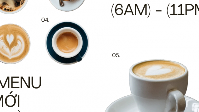 Trắng Đen N&acirc;u Khung Lưới Đơn Giản Sản Phẩm C&agrave; Ph&ecirc; Latte Đồ uống N&oacute;ng lạnh Menu Facebook Post.png