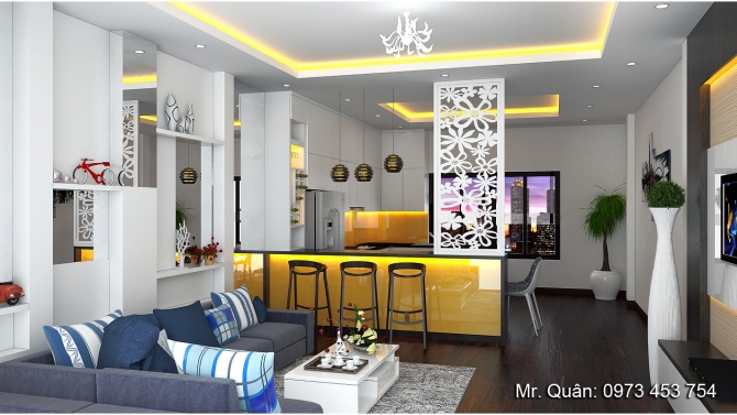 Thiết kế nội thất ph&ograve;ng kh&aacute;ch