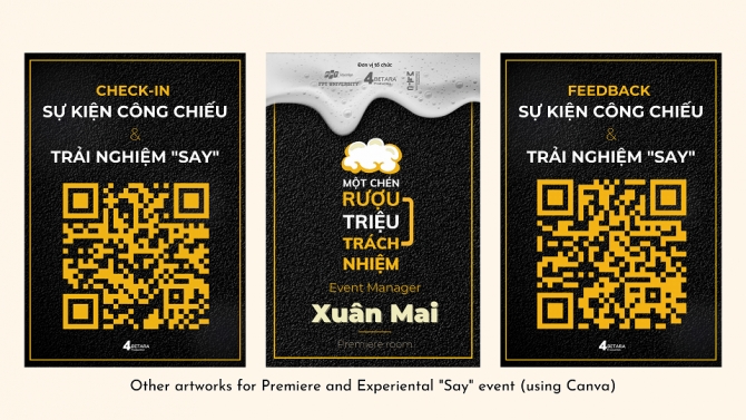 Thiết kế bảng t&ecirc;n cho ban tổ chức sự kiện