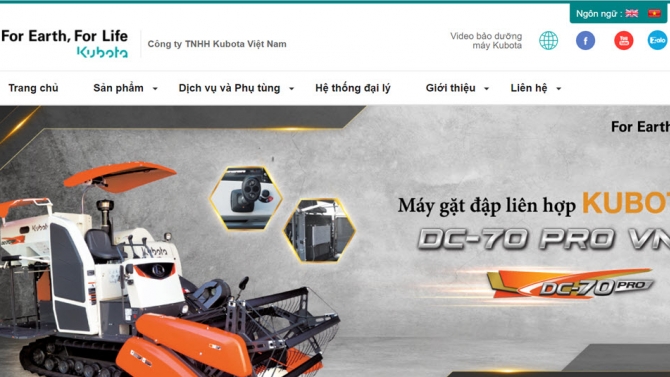 Trang web giới thiệu c&ocirc;ng ty