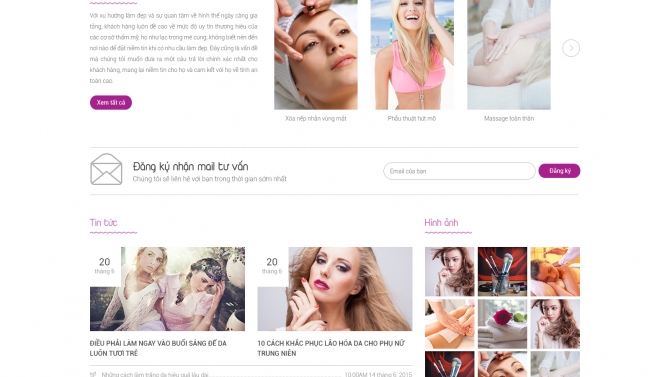 Website thẩm mỹ viện