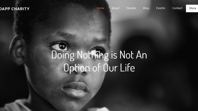 Web Front End DApp Charity