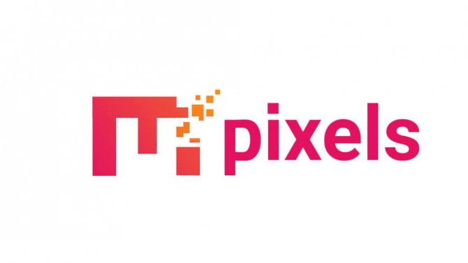 M2 pixels - Logo cho một nh&oacute;m ph&aacute;t triển c&aacute;c tr&ograve; chơi đồ họa pixel