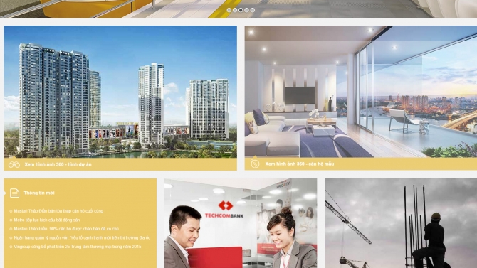 Code Front end cho website Masteri