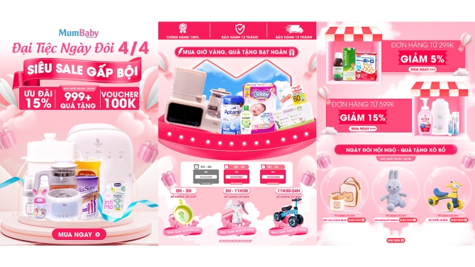 LANDING PAGE SHOPEE SHOP MẸ V&Agrave; B&Eacute;.
