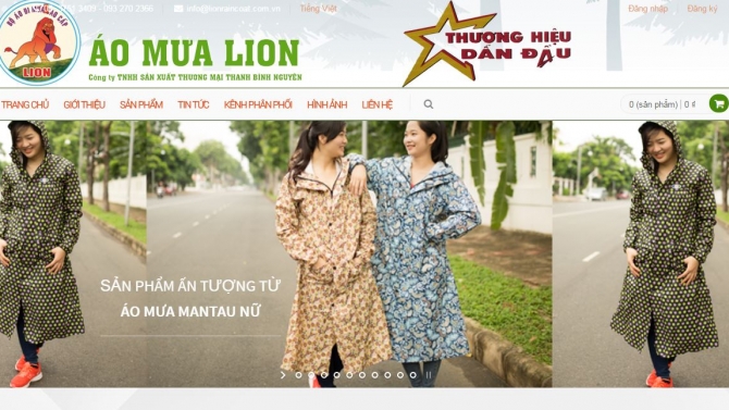 Thiết kế website Lionraincoat