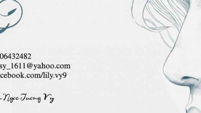 Name card Chị Vy Makeup