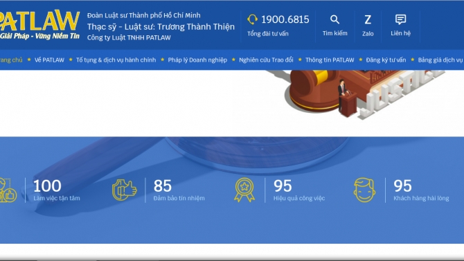 Website luật sư