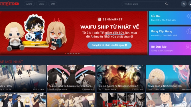 Website xem anime