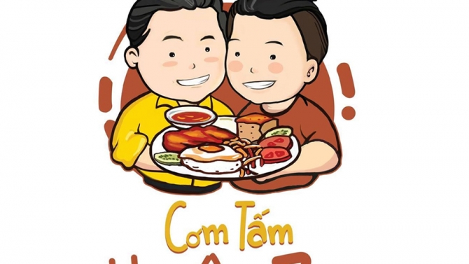 Cơm Tấm Hai Anh Zai Logo