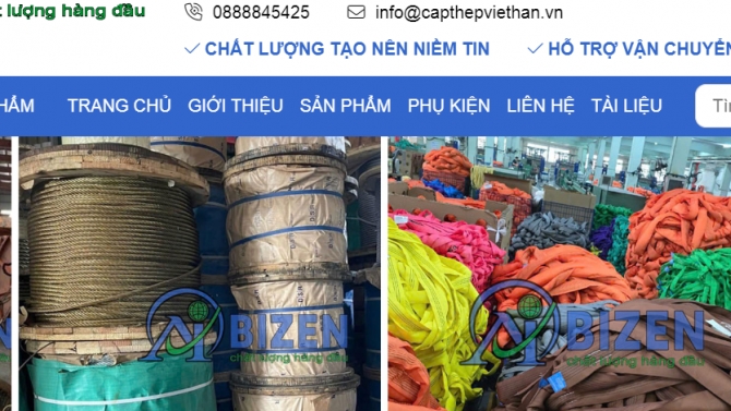 Website giới thiệu sản phẩm capthepviethan.vn